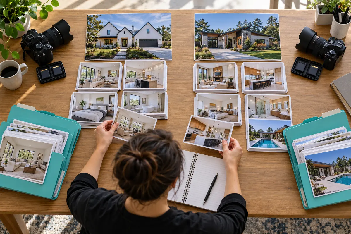 Media coordinator matching camera cards and upload folders to verified property job records